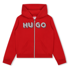 Kapuzen-Sweatshirt mit Zipper HUGO 
                    M&Auml;DCHEN