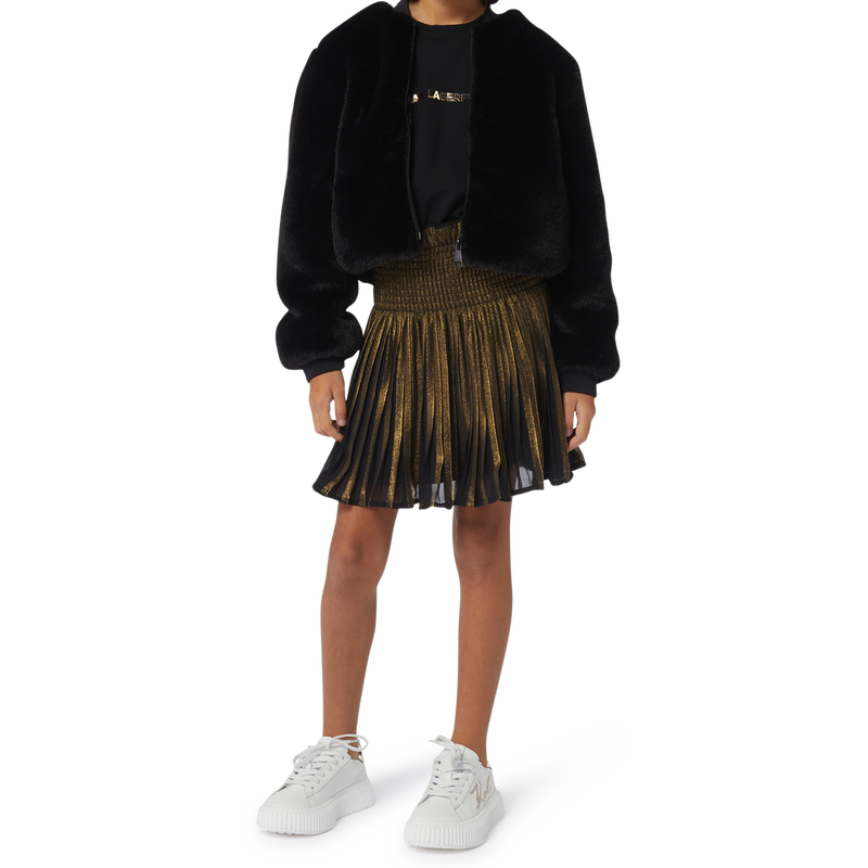 Kleid aus Materialmix KARL LAGERFELD KIDS 
                        M&Auml;DCHEN