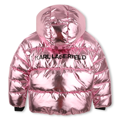 Steppjacke mit Kapuze KARL LAGERFELD KIDS M&Auml;DCHEN
