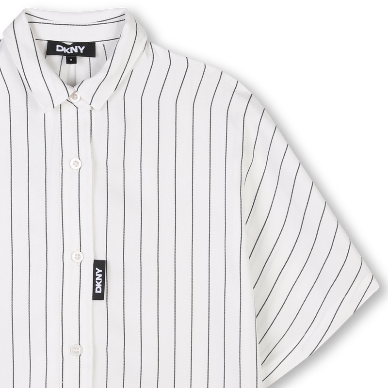 Langes, gestreiftes Hemd DKNY 
                        M&Auml;DCHEN