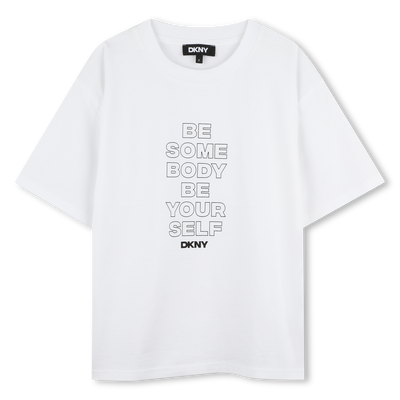 Kurzarm-T-Shirt aus Baumwolle DKNY M&Auml;DCHEN