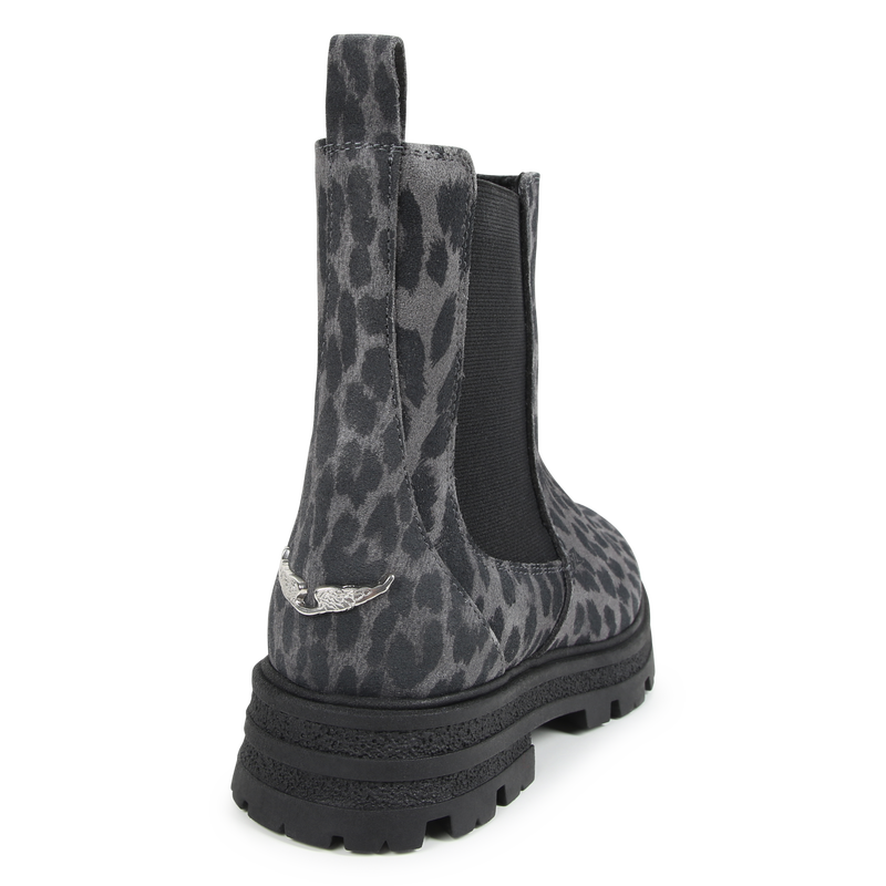 Lederstiefelundten mit Muster ZADIG & VOLTAIRE 
                        M&Auml;DCHEN