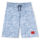 Sweat-Bermudas in Jeansoptik HUGO 
                    JUNGE