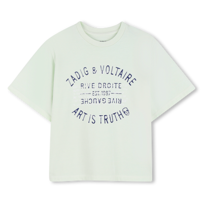 KURZ&Auml;RMELIGES T-SHIRT ZADIG & VOLTAIRE JUNGE