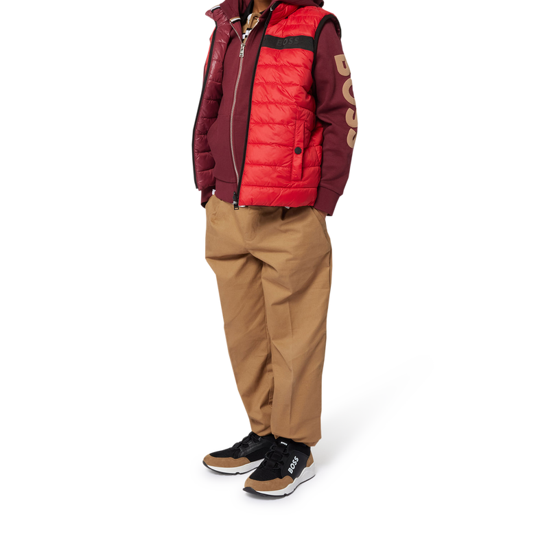 Cardigan mit Zip aus Piqu&eacute; BOSS 
                        JUNGE