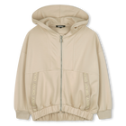 Cardigan mit Kapuze, HELL BEIGE, hi-res