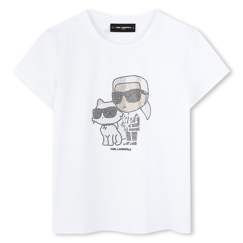 Kurzarmshirt KARL LAGERFELD KIDS 
                        M&Auml;DCHEN