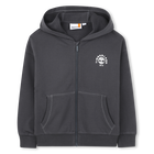 Jogger-sweatshirt mit kapuze, DUNKEL GRAU, hi-res