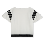 T-Shirt mit Volant-&Auml;rmeln KARL LAGERFELD KIDS 
                    M&Auml;DCHEN