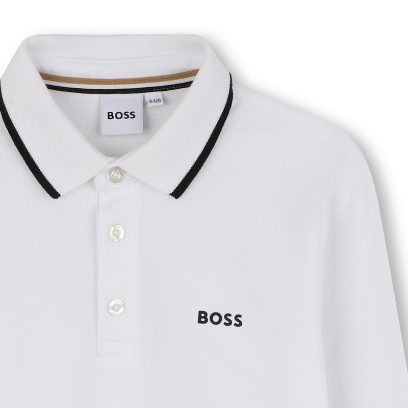 Lang&auml;rmeliges Poloshirt BOSS 
                        JUNGE