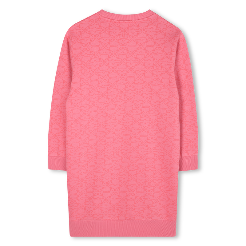 Kleid aus geb&uuml;rstetem Fleece HUGO 
                        M&Auml;DCHEN