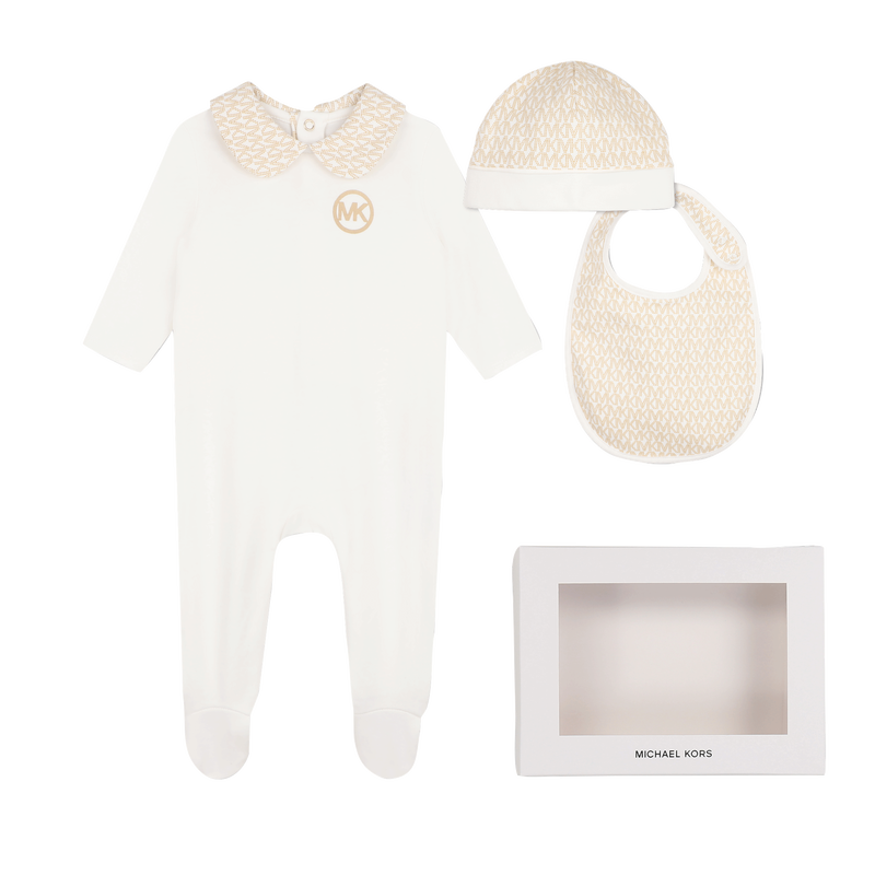 Pyjama-Set mit M&uuml;tze und L&auml;tzchen MICHAEL KORS 
                        M&Auml;DCHEN
