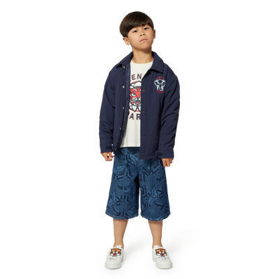 Jeans-Bermudas mit Druck KENZO KIDS JUNGE