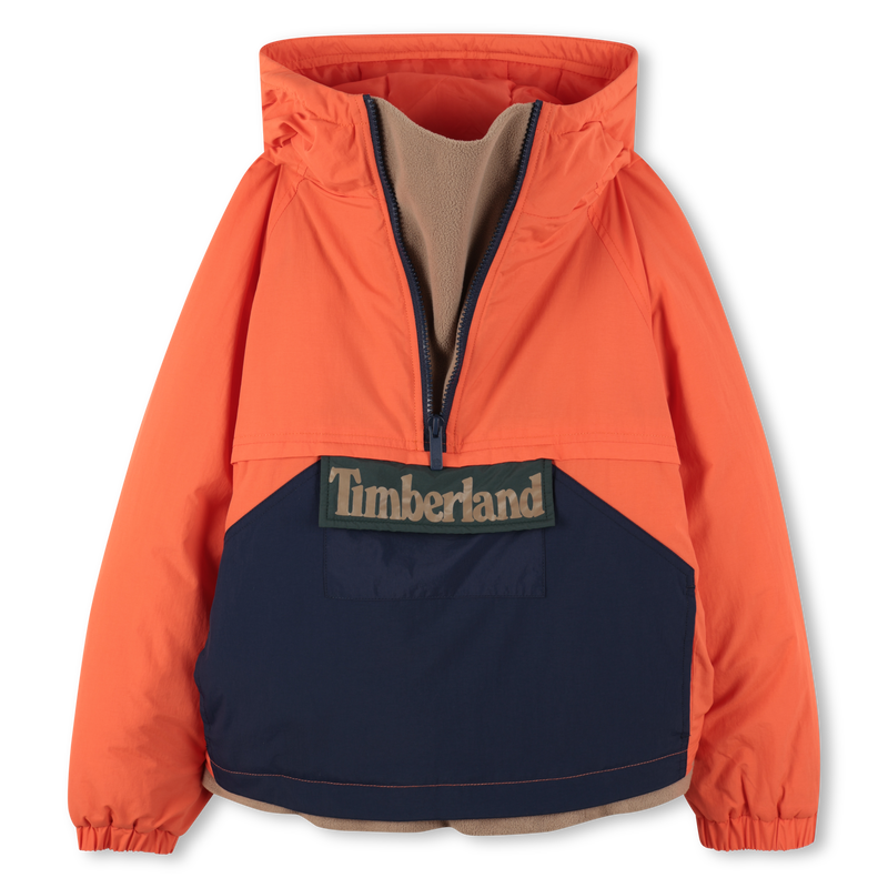 Zweifarbige Windjacke mit Kapuze TIMBERLAND 
                        JUNGE