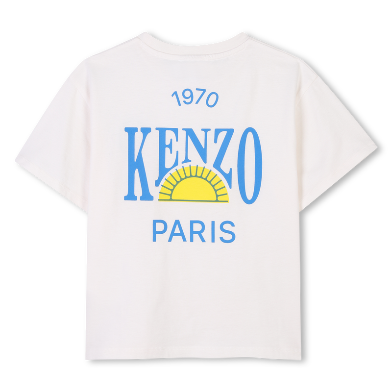 Kurz&auml;rmliges Baumwoll-T-Shirt KENZO KIDS 
                        JUNGE