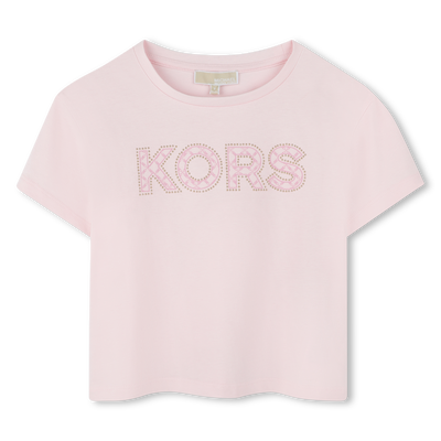 Kurzes Baumwoll-T-Shirt MICHAEL KORS M&Auml;DCHEN