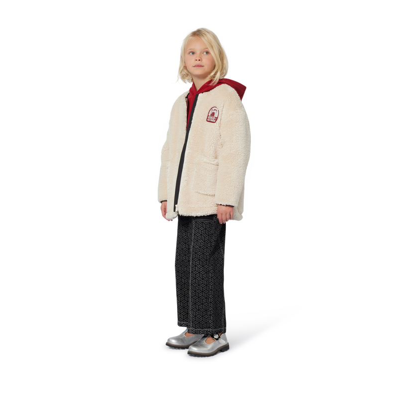 Fleece-Kapuzenpullover KENZO KIDS 
                        M&Auml;DCHEN