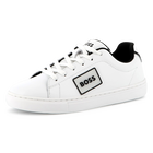 Sneaker aus Rindsleder, WEISS, hi-res