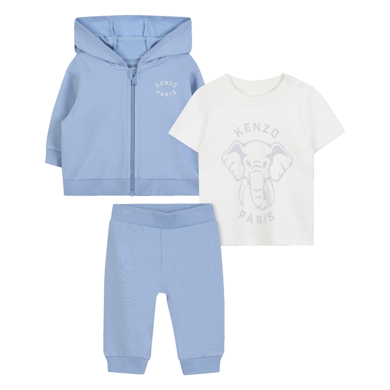 Set aus T-Shirt + Strickjacke + Hose KENZO KIDS 
                        UNISEX