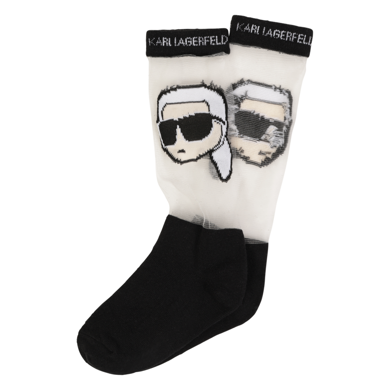 Socken mit Ajourmuster KARL LAGERFELD KIDS 
                        M&Auml;DCHEN