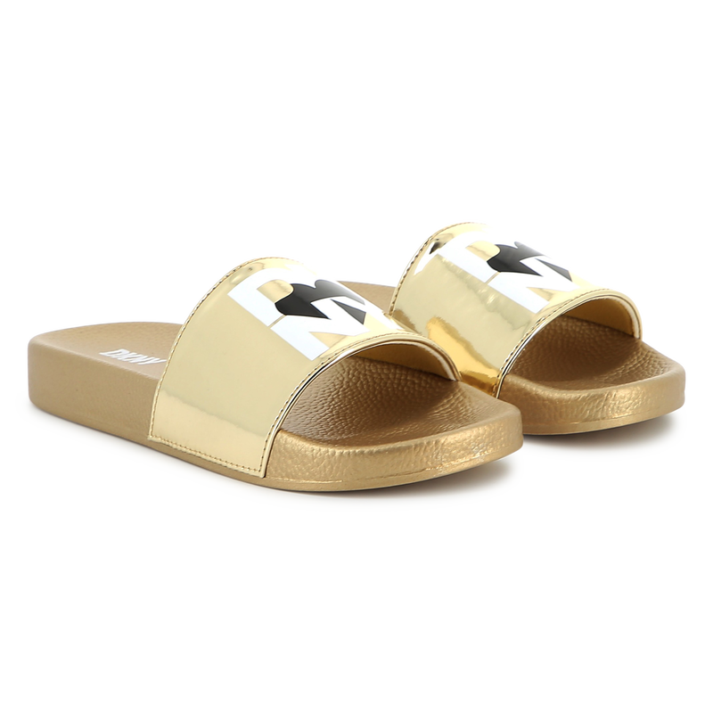 Schimmernde Pantoletten DKNY 
                        M&Auml;DCHEN