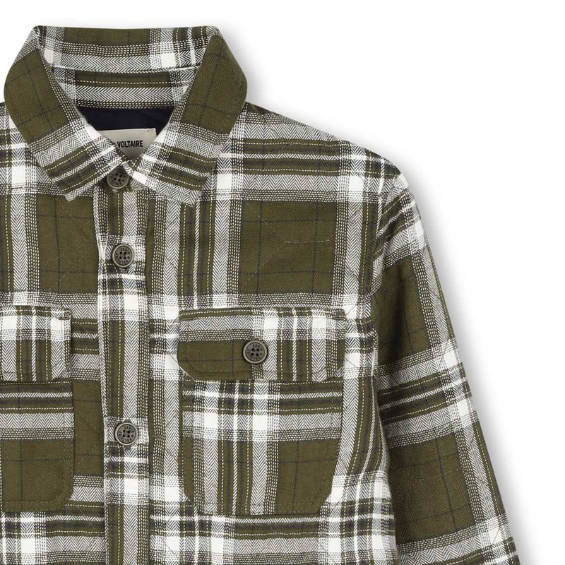 Baumwoll-Hemd mit Steppung ZADIG & VOLTAIRE 
                        JUNGE