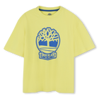 Zweifarbiges T-Shirt mit Logo, STROH, hi-res