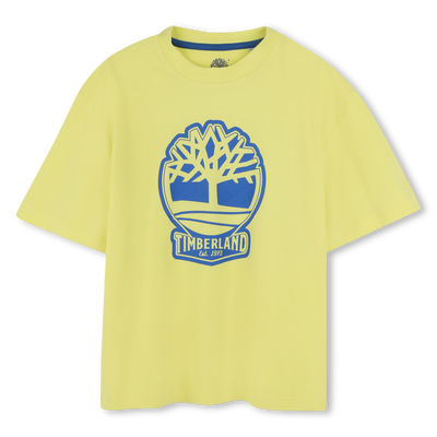 Zweifarbiges T-Shirt mit Logo TIMBERLAND JUNGE