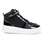 High-Top-Sneaker aus Leder KARL LAGERFELD KIDS 
                    M&Auml;DCHEN
