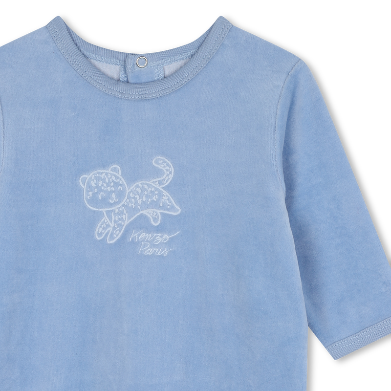 Velours-Pyjama mit Stickerei KENZO KIDS 
                        JUNGE