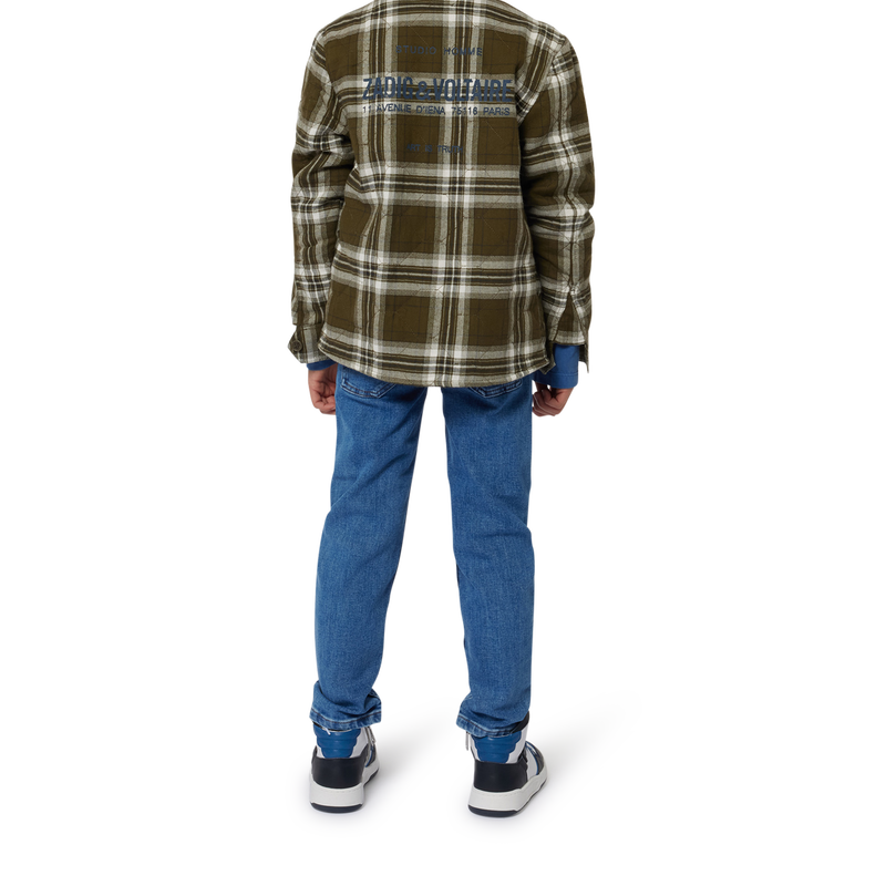 Baumwoll-Hemd mit Steppung ZADIG & VOLTAIRE 
                        JUNGE