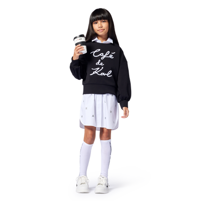 Sweatshirt mit Stickerei KARL LAGERFELD KIDS M&Auml;DCHEN