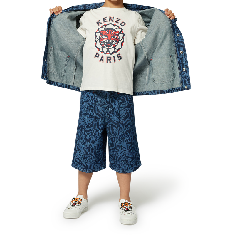Bedruckte Jeansjacke KENZO KIDS 
                        UNISEX