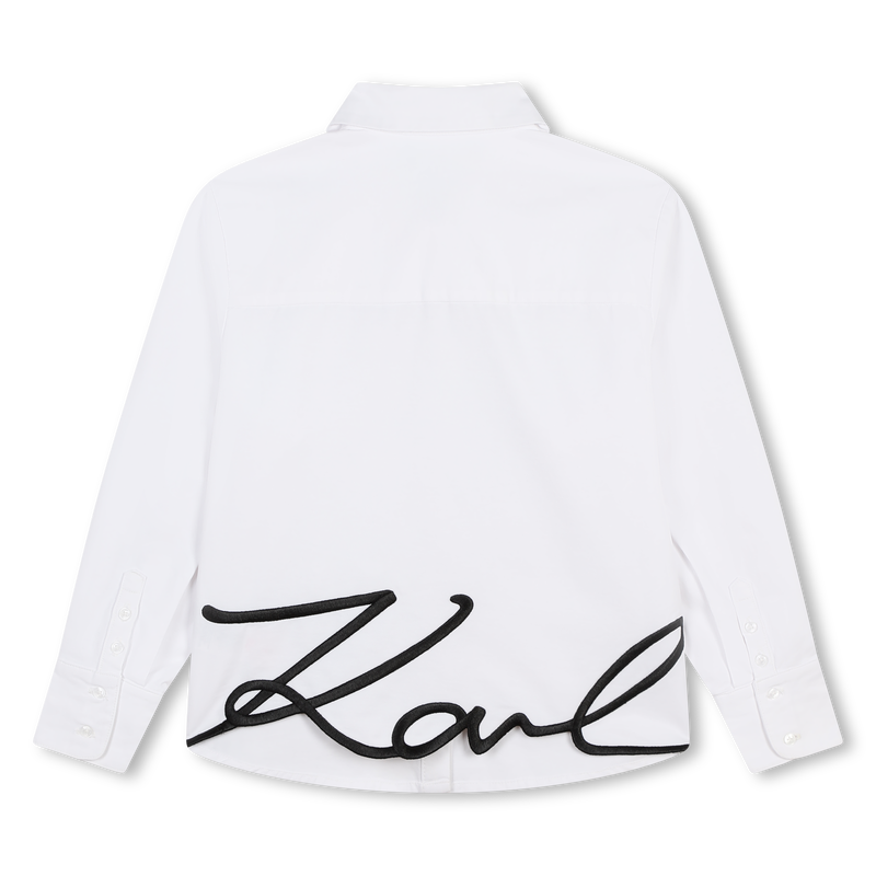 Hemd mit aufgesticktem Logo KARL LAGERFELD KIDS 
                        M&Auml;DCHEN