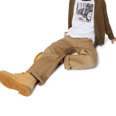 Zweifarbiges T-Shirt mit Druck TIMBERLAND JUNGE