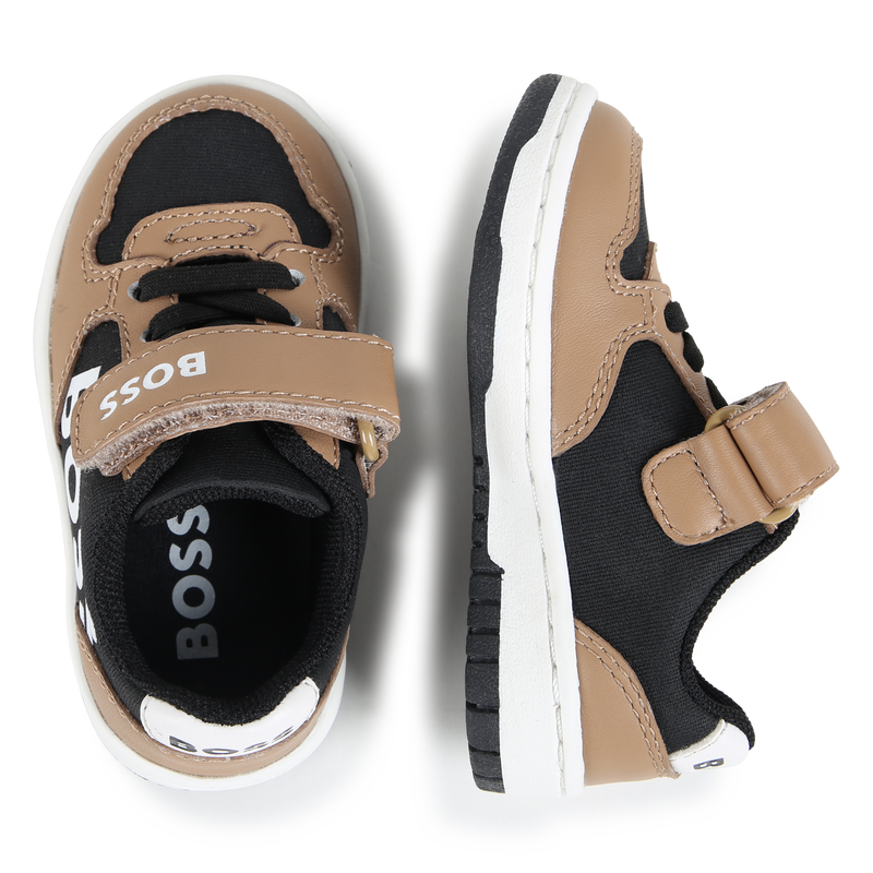 Schn&uuml;r-Sneakers mit Klett BOSS 
                        JUNGE