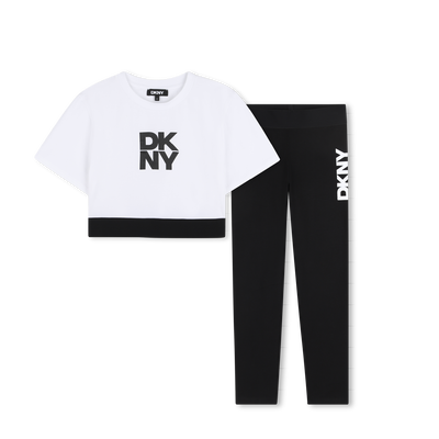 SET AUS T-SHIRT UND LEGGINGS DKNY M&Auml;DCHEN