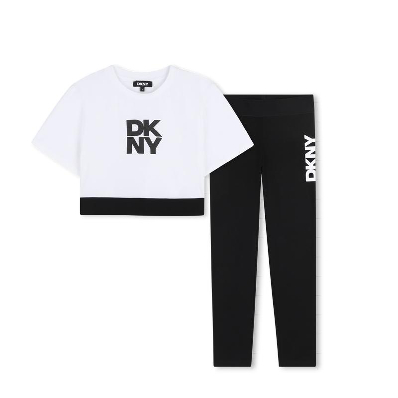 SET AUS T-SHIRT UND LEGGINGS DKNY 
                        M&Auml;DCHEN