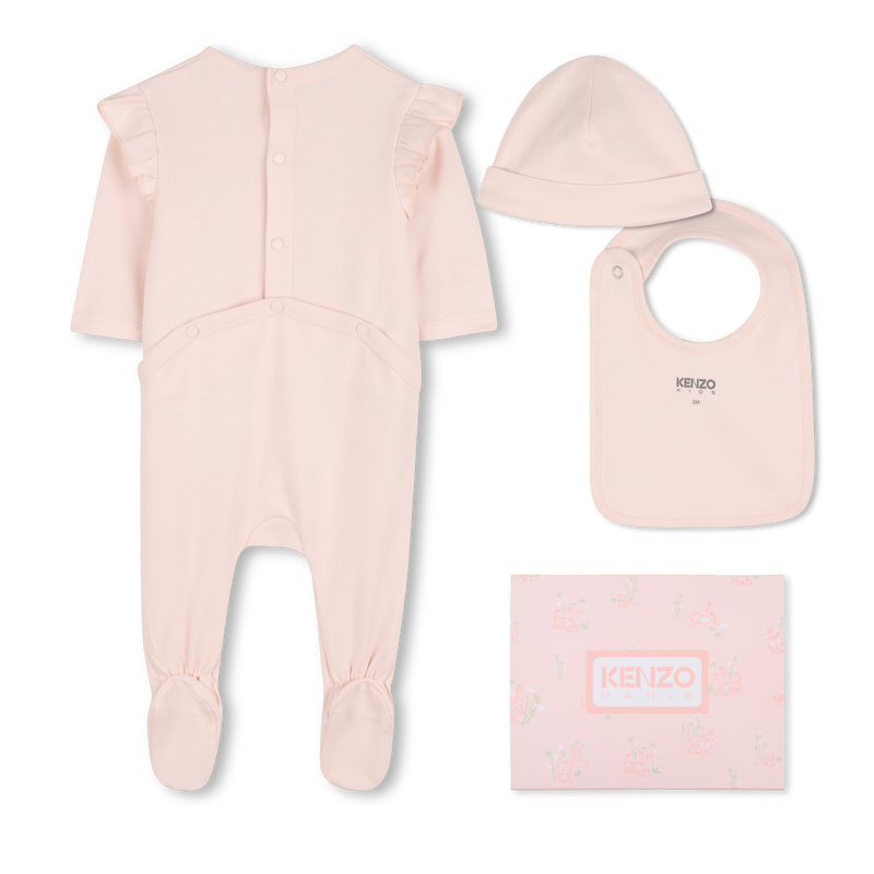PAJAMA, HUT UND L&Auml;TZCHEN SET KENZO KIDS 
                        M&Auml;DCHEN