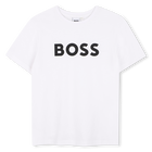 T-Shirt mit kurzen &Auml;rmeln, WEISS, hi-res
