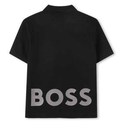 Baumwoll-Poloshirt mit Logo BOSS JUNGE