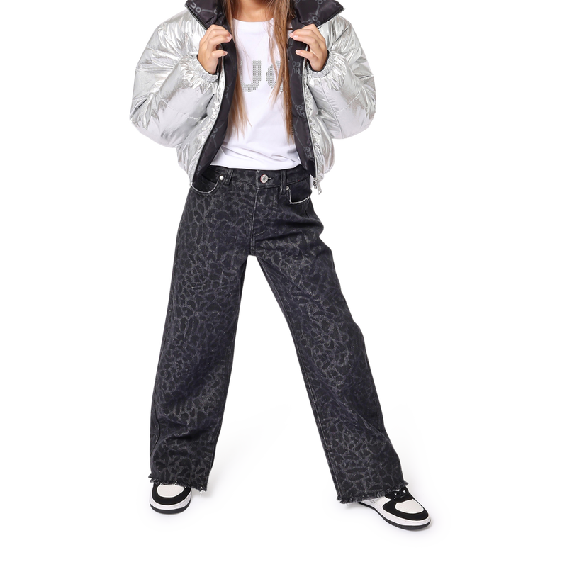 T-Shirt mit Nieten-Logo HUGO 
                        M&Auml;DCHEN