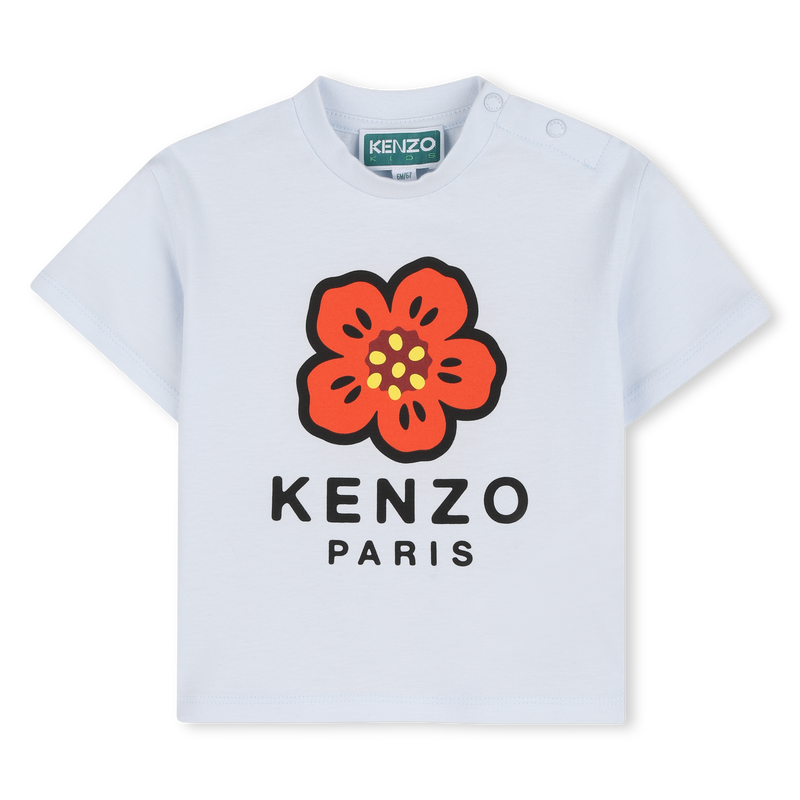 T-SHIRT MIT DRUCKKNOPF AN DER SCHULTER KENZO KIDS 
                        MÄDCHEN