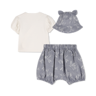 T-shirt, bucket hat und latzhose KENZO KIDS 
                    M&Auml;DCHEN
