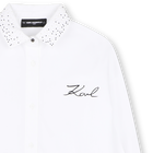 Hemdkleid KARL LAGERFELD KIDS 
                    M&Auml;DCHEN