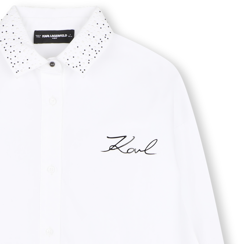 Hemdkleid KARL LAGERFELD KIDS 
                        M&Auml;DCHEN