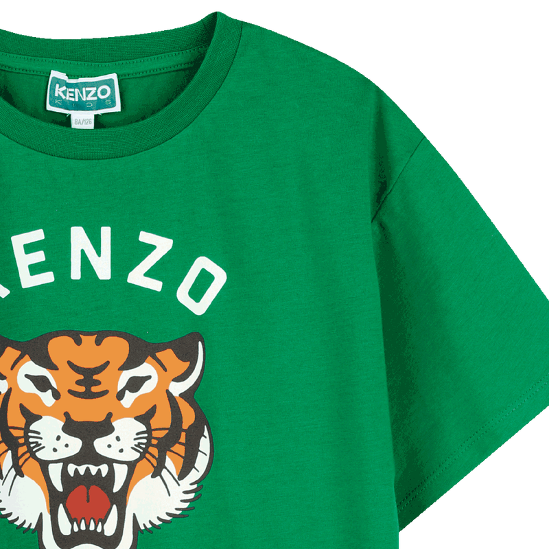 Baumwoll-T-Shirt mit Print KENZO KIDS 
                        JUNGE