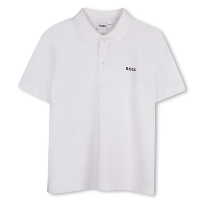 Baumwoll-Poloshirt mit Logo BOSS JUNGE