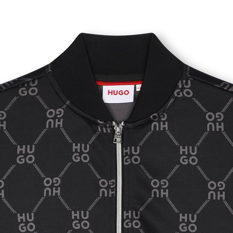 Sweatjacke aus Molton HUGO 
                        JUNGE