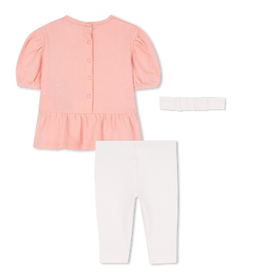 Kleid + Leggings + Stirnband Set KENZO KIDS MÄDCHEN